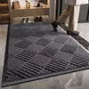 Tapete de piso de villa, capacho de porta de entrada, tapete de hall antiderrapante e resistente ao desgaste, vermelho e cinza, pode ser cortado no tamanho, tapete de entrada de casa