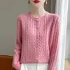 Jaqueta Cardigan Tricot Branco Transfronteiriça Feminina Outono Novo Estilo Coreano Roupa de Baixo Jaqueta Suéter Manga Longa Emagrecedora Top
