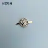 Novas Sandálias de Caverna Sapato Cruzado Fivela de Sapato Chinelos Material Di Prata Galvanizada Flor Estrela Acessórios de Joia Strass Fivela de Sapato