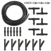 Manguera de boquilla de agua para coche, tubo de boquilla de agua para limpiaparabrisas de cristal trasero, manguera de goma anticongelante engrosada con conector
