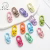 Fivela de mini porta rotativa colorida fofa de liga, joias DIY, enfeites de bolsa, acessórios de contas, componentes de chaveiro, atacado