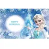 Tecido de Fundo Congelado Transfronteiriço Suprimentos Decorativos Tema Frozen Festa de Aniversário Banner para Fotos Amazon