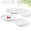 Plato de Melamina Redondo Plato para Plato Frío de Restaurante Plato de Encaje Plato de Hueso de Plástico Plato para Cocinar de Restaurante Plato Plano de Porcelana de Imitación Comercial