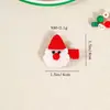 Accesorios para el cabello navideños transfronterizos europeos y americanos para niños, pinzas para el cabello de árbol de Navidad tejidas para vacaciones, para niñas y niñas pequeñas, pinzas para el cabello para flequillo lateral