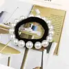 2017 Novo Primavera e Verão Acessórios de Cabelo Populares Atacado Destaque Elástico de Cabelo com Pérolas Feito à Mão Alta Elasticidade Sem Costura Cobertura de Couro com Contas