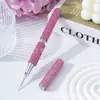 Manicura Nueva con Incrustaciones de Diamantes Transfronteriza Pluma de Punto Doble Cara Full-Diamond Pluma de Punto Pluma de Fototerapia Pluma de Doble Uso para Dibujar Líneas Pluma de Venta Caliente