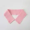 Cuello de Chaqueta de Plumas Desmontable Anti-Suciedad Protector Falso Versátil para Mujer Hilo Tejido Negro Cálido Otoño e Invierno Universal