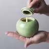 Portavelas de Cerámica Transfronterizo en Forma de Manzana con Tapa, Taza para Velas Aromáticas, Recipiente para Dulces, Tarro de Almacenamiento, Recipiente de Cera de Soja al por Mayor