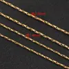 Aço Inoxidável Dourado 18K Conserva Cor Corrente Onda d'Água Redonda Martelo Corrente Fina Super Brilhante Linha Quadrada Torcida Colar Corrente Fina Corrente da Clavícula Joias DIY