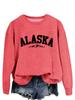 Estação independente Amazon simples gola redonda casual em estoque feminino manga longa Amazon ALASKA suéter solto desejo