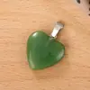 Colgante de Cristal Popular Transfronterizo Corazón de Amor Accesorios para Joyería DIY Collar de Corazón de Vidrio de Colores Colgante de Llave