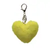 Suministro colgante de felpa en forma de corazón de amor, corazón de durazno, colgante en forma de corazón de pelo largo, bola de pelo de amor, colgante para coche, colgante para bolsa