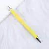 Caneta Esferográfica com Adesivo de Pressão Nova Caneta de Presente Cor Sólida Criativa Caneta Publicitária Caneta Esferográfica de Presente Pode Ser Impressa com Logo Atacado