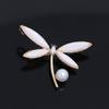 Broche Libélula de Strass Diamante Cristal Moda Europeia e Americana Transfronteiriça Atacado Terno Camisa Completa Anti-Exposição
