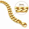 Collar NK de acero de titanio europeo y americano que no se decolora para hombre, pulsera versátil de moda para mujer, accesorios de cadena cubana, joyería personalizada para parejas