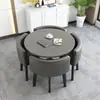 Mesa de Recepção Simples e Combinação de Cadeiras Mesa de Negociação Recepção de Loja Comercial Mesa e Cadeira Mesa Redonda Pequena para Lazer de Escritório