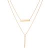 Múltiples Estilos de Collares Minimalistas en Capas de Aleación Elegantes y de Moda, Cadenas para Suéter para Mujer, Accesorios para el Cuello Transfronterizos, Estilo de Lujo Ligero