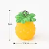 Accesorios para llavero con diseños de fruta ojo de oveja, fresa y manzana. Llaveros hechos a medida para adornos colgantes creativos y piezas decorativas
