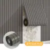 Pegatina de pared de rejilla autoadhesiva para comercio exterior, PVC impermeable y a prueba de humedad, imitación de veta de madera, papel tapiz decorativo estéreo 3D para fondo de TV
