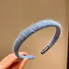 Diadema de Lana Tejida para Otoño e Invierno para Mujer 2026 Nuevo Estilo Diadema de Corona Alta para Lavarse la Cara, Elegante Accesorio para el Cabello para Salir