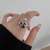 Anillo de plata de ley 925 con el mismo estilo para mujer, con diseño de estilo Ins, personalidad sencilla, ligero, de lujo, de alta gama, con apertura ajustable, nuevo producto.