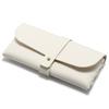 Estuche para gafas en stock, venta al por mayor, estuche para gafas de cuero negro, hebilla de clavo de PVC, bolso suave, estuche para gafas de sol, estuche para gafas de sol