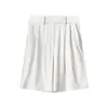 ¡Estilo Dinero Viejo! Shorts de Traje para Mujer de Cintura Alta Adelgazantes Versátiles, Pantalones Deportivos Casuales de Verano Finos Transpirables de Corte Holgado de Cinco Puntos
