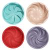 Molde de Silicona para Pastel de 8 pulgadas con Logo de Color Personalizado Molde para Pastel Molde para Pastel de Chiffon DIY Molde para Hornear de Silicona