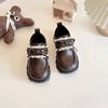 Zapatos Pequeños de Cuero para Niñas Primavera y Otoño 2025 Nuevos Zapatos de Princesa para Niños Primavera y Otoño Zapatos de Bebé para Niña Mocasines Negros Ligeros