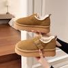 Zapatos de Algodón para Nieve con Suela Gruesa para Mujer 2025 Nuevo Invierno Forrados de Felpa Engrosados Cálidos Zapatos de Algodón Peludos Zapatos Birkenstock Talla Grande Exportación