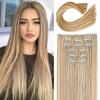 Cartão de cabelo 6 peças conjunto de patch de cabelo europeu e americano liso peruca patch de cabelo sem costura 24 "cabelo de fibra química resistente ao calor