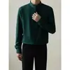 Nueva camisa de hombre de lujo ligero con cuello alto, manga corta, versátil para el trabajo y el día a día, corte slim, alta calidad, con caída