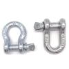 Grillete de elevación de alta resistencia Grillete de arco americano Grillete galvanizado en forma de U Grillete tipo D