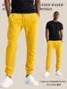 Pantalones deportivos ajustados para hombre transfronterizos, cómodos pantalones largos atléticos de punto, disponibles en tallas grandes y múltiples colores, listos para venta al por mayor y personalización de marca privada