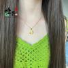 Nuevo Collar de Mariposa Láser, Mismo Estilo que Tienda de Oro, Cadena para Clavícula Versátil de Moda para Mujer Lujo Ligero Recursos Mayoristas
