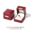 Caja de joyería de lujo de alta gama con etiqueta de cuero PU en ángulo recto, caja para anillos, colgante de collar, pulsera, caja de embalaje para accesorios al por mayor