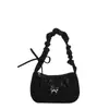 Bolso cruzado de un solo hombro de diseño moderno con estampado de leopardo estilo francés, popular en 2025, elegante bolso plisado de invierno para debajo del brazo para mujer