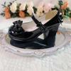 2025 Novo Estilo de Verão Estilo Japonês Estilo Jk Bico Redondo Laço Sapatos Mary Jane, Sapatos de Couro Pequenos Confortáveis e Versáteis para Mulheres