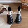 Botas Vaqueras de Caballero Vintage con Retazos de Cuero, Novedad Otoño 2026, Botines Versátiles de Moda para Niñas