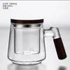 Vaso de Agua de Vidrio de Alta Calidad Separación de Té Oficina Taza de Tres Piezas Taza de Té Taza de Té con Vista a la Montaña Taza de Té con Filtro Taza de Té de Flores