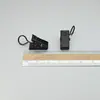 Hebilla de Cortina de Metal Negro Electroforético Clip Dentado Clip para Muebles Colgante Engrosado Gancho para Cortina de Ducha sin Perforaciones Clip Personalización
