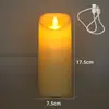 Vela LED com Controle Remoto Carregamento USB Vela Artificial Performance de Natal Decoração de Proposta Vela Falsa
