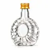 Botellas pequeñas de licor, de 40 ml y 50 ml, botellas de vidrio transparente, ideales para decantar licor, botellas de muestra y opciones personalizables disponibles