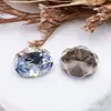 K9 Transparente Sin Base Brillante 8*12 Huevo de Paloma Bola de Diamante Apilable Acabado de Pedrería Decoraciones de Uñas Portátiles de Lujo Ligero
