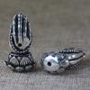 Accesorios de Joyería al por Mayor Aleación Plata Tibetana Mano de Buda Loto Conector de Tres Vías Cabeza de Buda DIY Collar Bodhi Estrella y Luna Accesorios Conector de Tres Vías