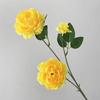Comércio Exterior Peônia de 3 Cabeças Flores Artificiais, Arranjos de Flores para Decoração de Casamento e Hotel, Exibição de Arte de Flores Falsas Adereços para Fotografia