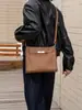 Bolso de Piel Genuina Otoño e Invierno Nuevo Bolso de Mujer de Piel de Vaca 2025 Simple y Versátil Tendencia Diseño de Alta Gama Bolso de Hombro Cruzado