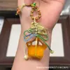 Cera de Abeja de Segunda Generación Varios Estilos Oso Bolsa de Queso Colgante Llavero DIY Exquisito Adorno de Joyería