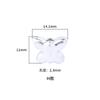 Cuentas de plata de ley S925 lisas, irregulares y hechas a mano con martillo. Cuentas de plata tailandesas con cordón Diu. Accesorios de joyería de plata.