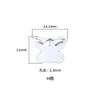 Plata de Ley S925 Plata Lisa Patrón Asimétrico Martillado Cuentas Espaciadoras de Plata Hechas a Mano Cuentas de Plata Tailandesa Cuentas Sueltas Pulsera Diu Accesorios de Plata